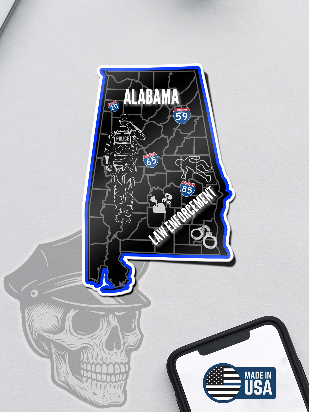Alabama Law Enforcement Sticker